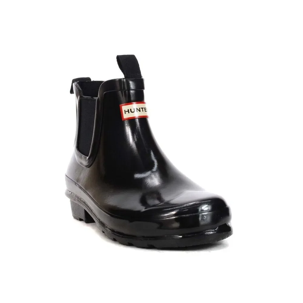Hunter Boots Kids Original Chelsea Black Rubber Ankle, Size 1